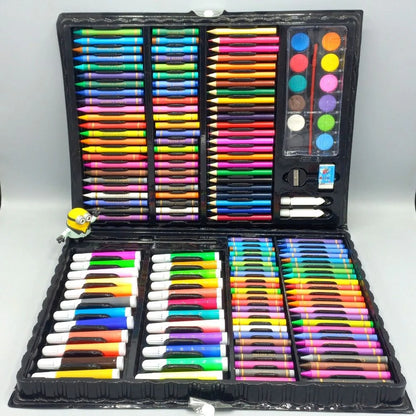 Colouring Kit, 168 Pcs / 150 pcs Colour Box Set, Kids Colouring Kit, Multifunctional Colour Box,