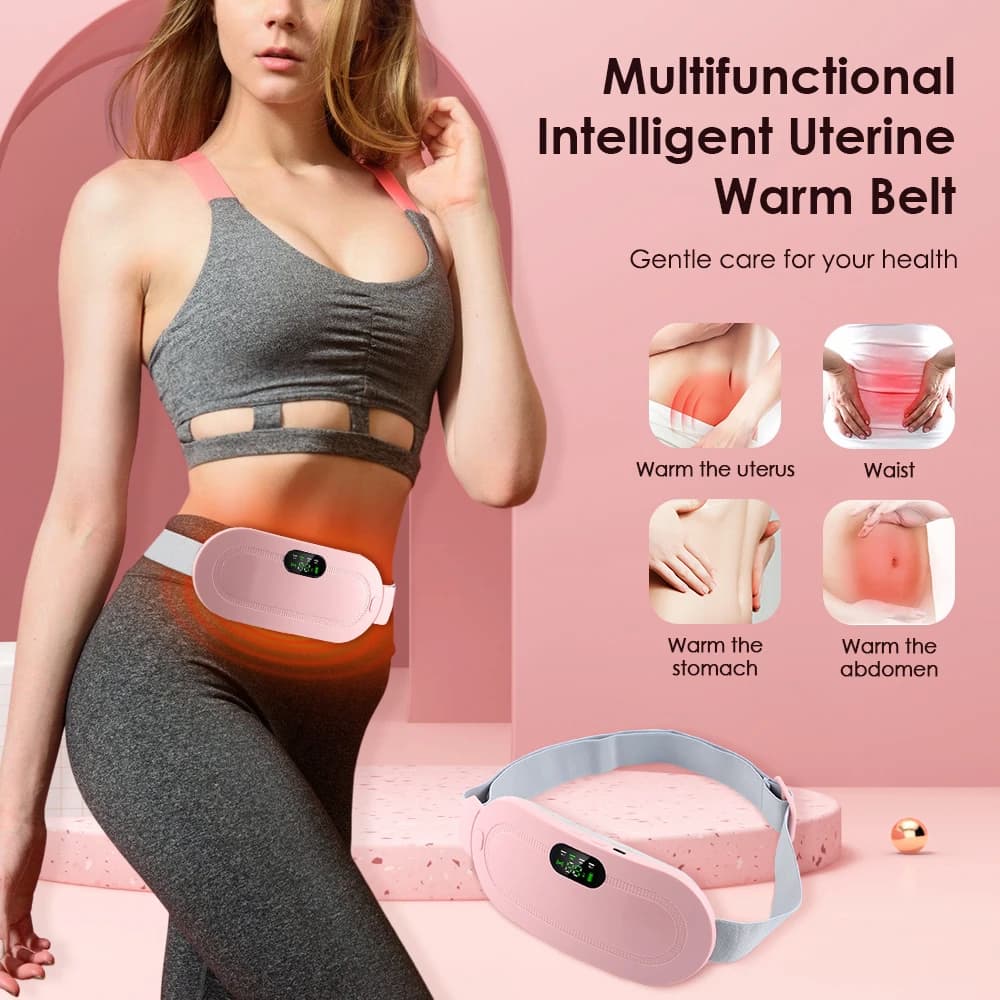 PERIOD CRAMP RELIEF BELT -Portable Menstrual Heating Pad